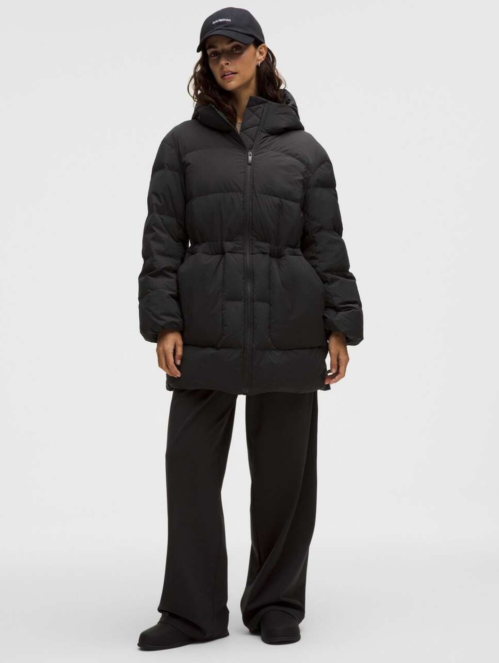 NWOT Lululemon Cinch-Waist 600-Down-Fill Puffer Black